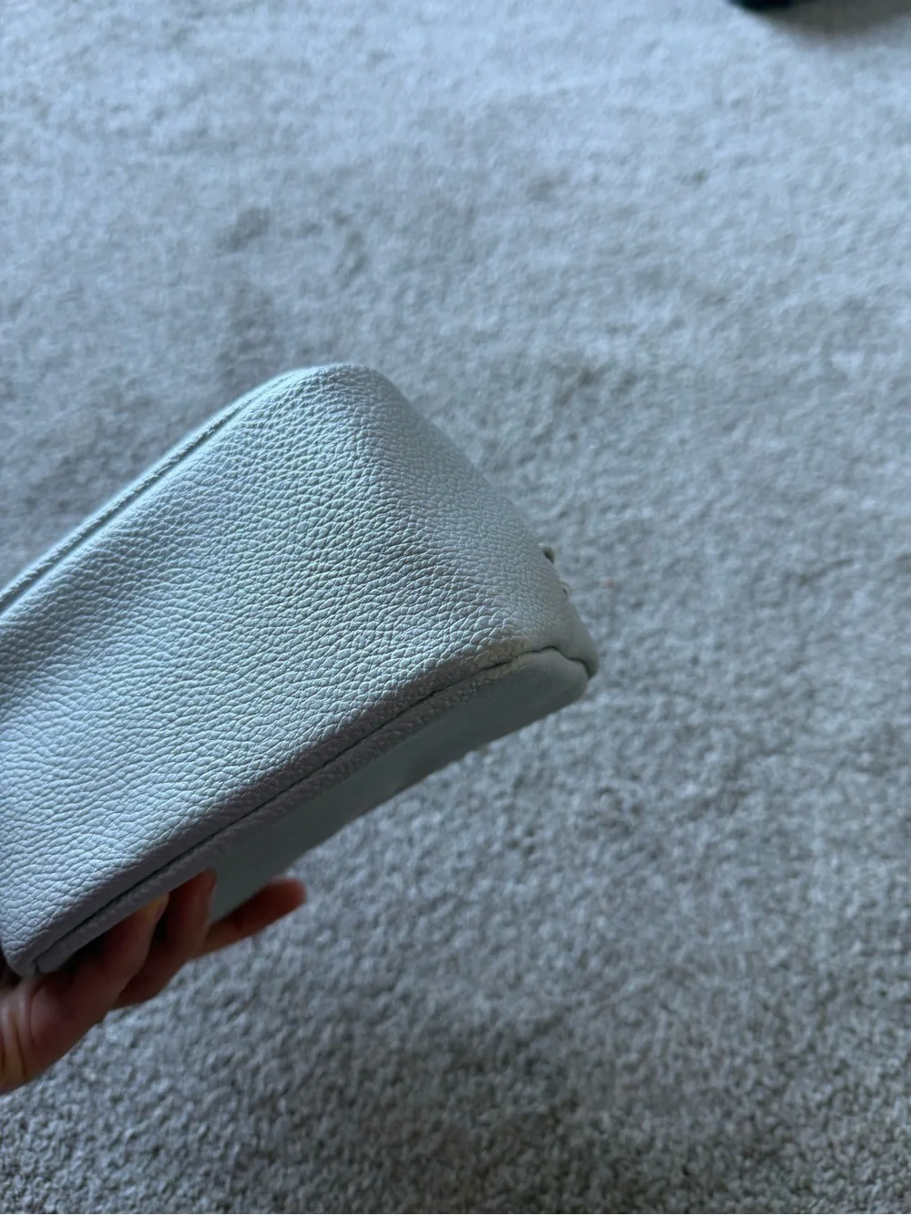 NWT La prairie Double-Zip Cosmetic Pouch, Gray